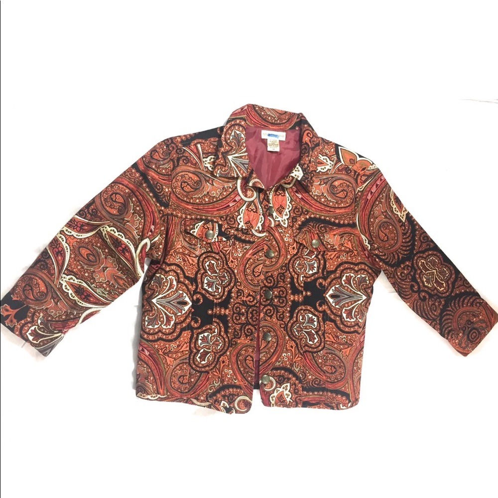 Patrick Christopher Blazer Sz Med Black Orange
